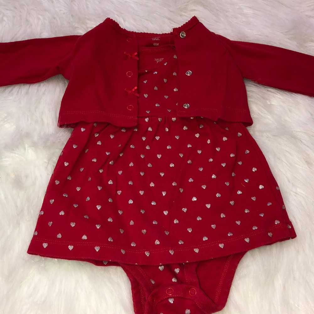 Carter’s girl dress with cardigan